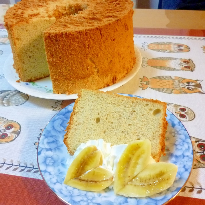 レモンティーで省略 バナナと紅茶のシフォンケーキ レシピ 作り方 By みつやん0211 楽天レシピ レモンティーで省略 バナナと紅茶のシフォンケーキ レシピ 作り方 By みつやん0211 楽天レシピ